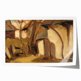 Rustic Realism Village Scene | Village Yard by Zolo Palugyay Print