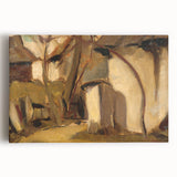 Rustic Realism Village Scene | Village Yard by Zolo Palugyay Print