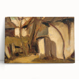 Rustic Realism Village Scene | Village Yard by Zolo Palugyay Print