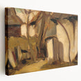 Rustic Realism Village Scene | Village Yard by Zolo Palugyay Print