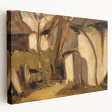 Rustic Realism Village Scene | Village Yard by Zolo Palugyay Print