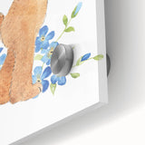 Curious Bear Nursery Wall Art - Framed Kids Room Decor