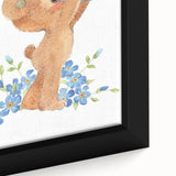 Curious Bear Nursery Wall Art - Framed Kids Room Decor