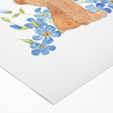 Curious Bear Nursery Wall Art - Framed Kids Room Decor