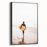 Black and white landscape art painting on framed canvas, featuring a vintage-style pastoral scene, ideal for bedroom decor.