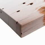 Large art black and white landscape painting on stretched canvas, depicting a serene scene, ideal for bedroom wall decor.