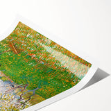 Extra large rolled canvas print featuring line art flowers in a minimalist style, ideal for large living room wall decor.