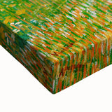 Large art print of a black and white landscape painting on stretched canvas, suitable for bedroom wall decor.