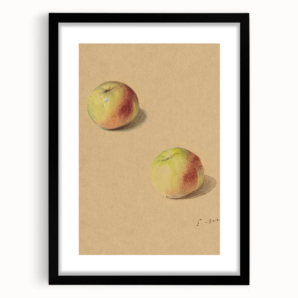 Two Apples - Impressionism Wall Art for Home - French Impressionist Deco