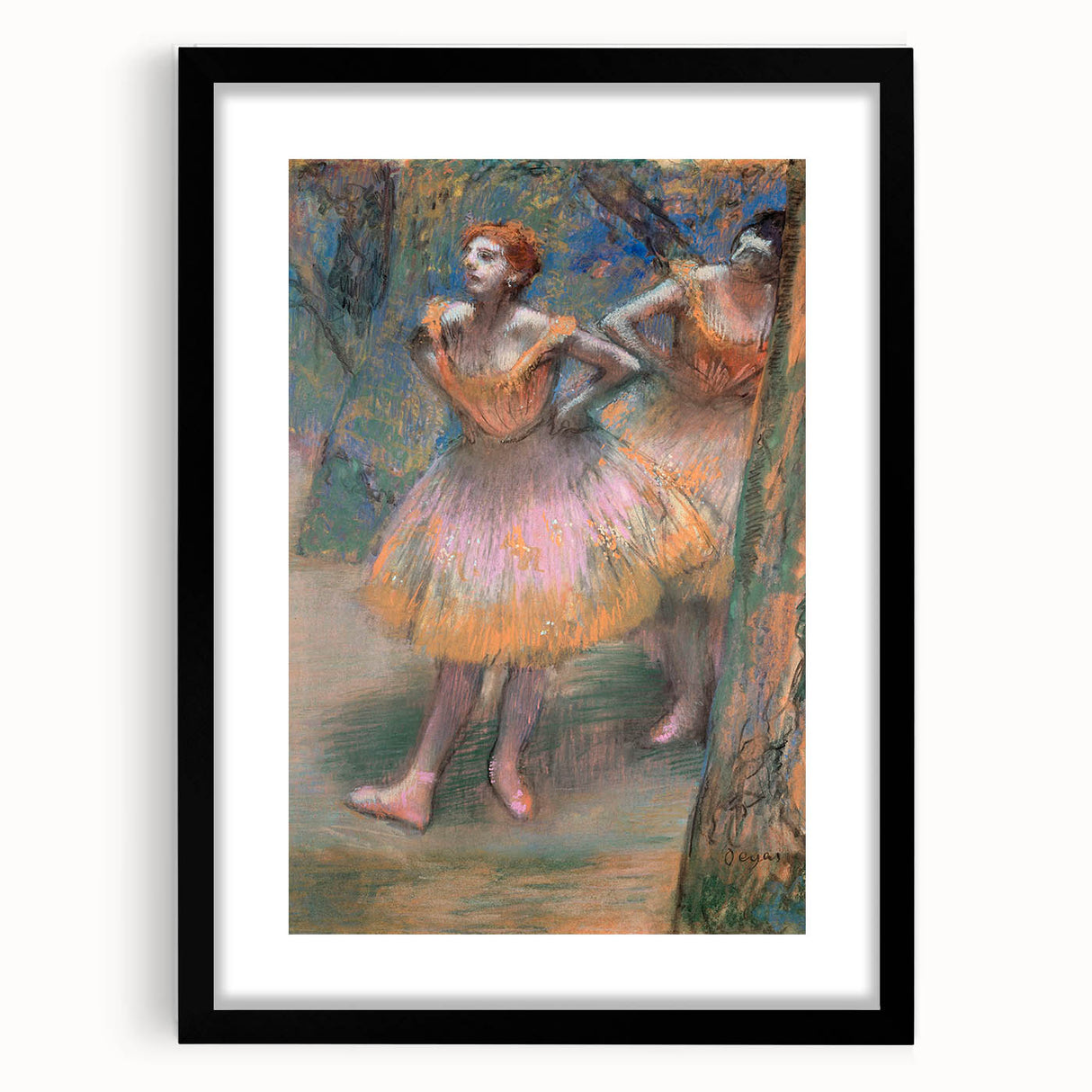 Two Dancers - Impressionist Wall Art by Edgar Degas - Elegant Home Decor