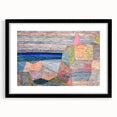 Modern Wall Art: Abstract Geometric Landscape in Pastel Tones