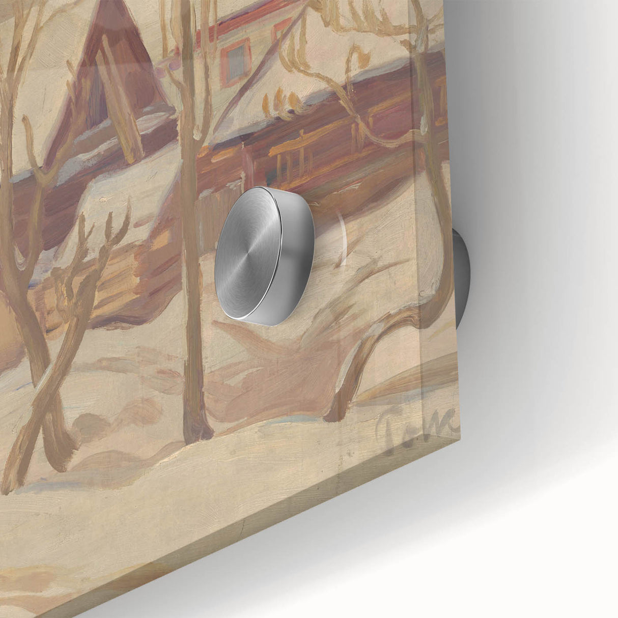 Winter Motif Modern Wall Art – Serene Nordic Landscape