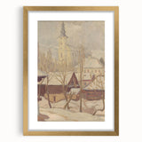 Winter Motif Modern Wall Art – Serene Nordic Landscape