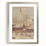 Winter Motif Modern Wall Art – Serene Nordic Landscape