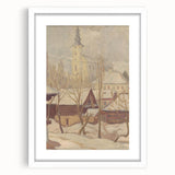 Winter Motif Modern Wall Art – Serene Nordic Landscape