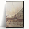 Winter Motif Modern Wall Art – Serene Nordic Landscape