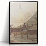 Winter Motif Modern Wall Art – Serene Nordic Landscape