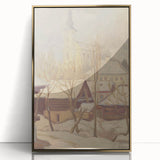 Winter Motif Modern Wall Art – Serene Nordic Landscape