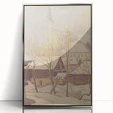 Winter Motif Modern Wall Art – Serene Nordic Landscape