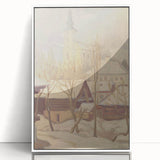 Winter Motif Modern Wall Art – Serene Nordic Landscape