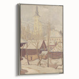 Winter Motif Modern Wall Art – Serene Nordic Landscape