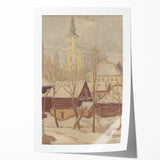 Winter Motif Modern Wall Art – Serene Nordic Landscape