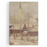 Winter Motif Modern Wall Art – Serene Nordic Landscape