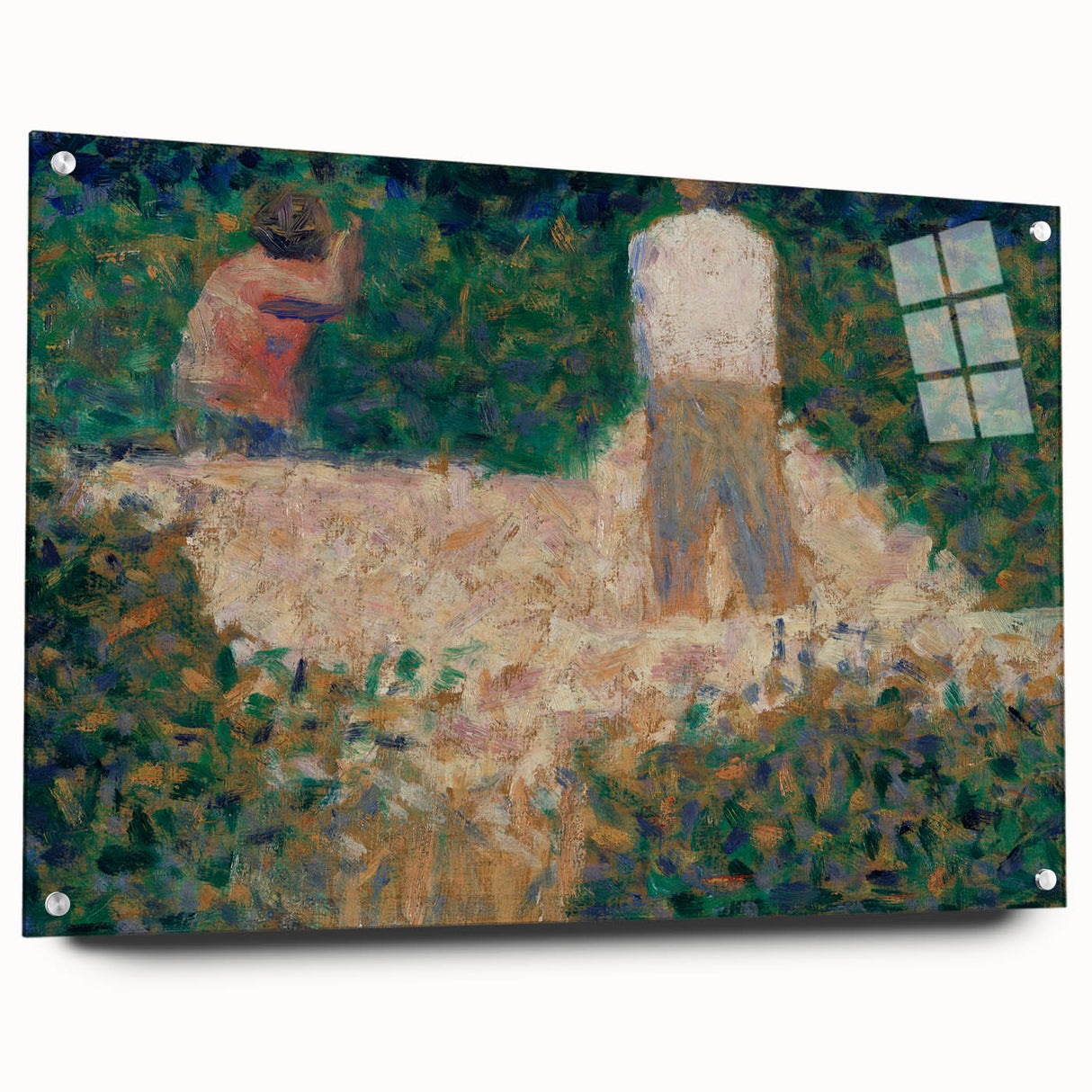 Impressionist Landscape Art – Two Stonebreakers by Georges Seurat