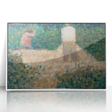 Impressionist Landscape Art – Two Stonebreakers by Georges Seurat