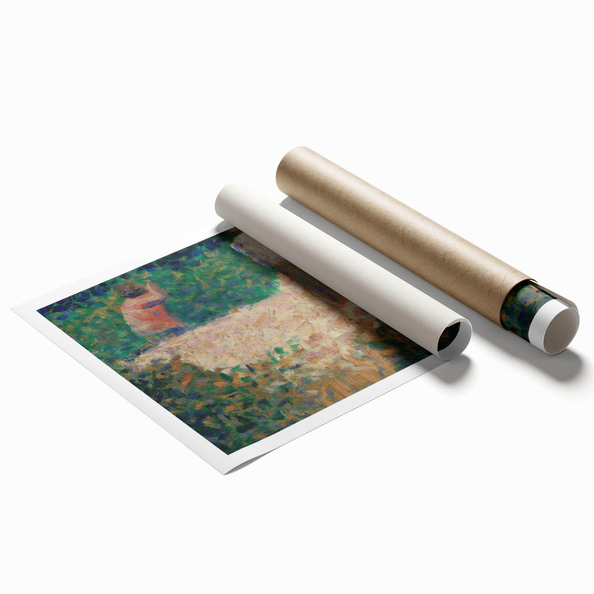 Impressionist Landscape Art – Two Stonebreakers by Georges Seurat
