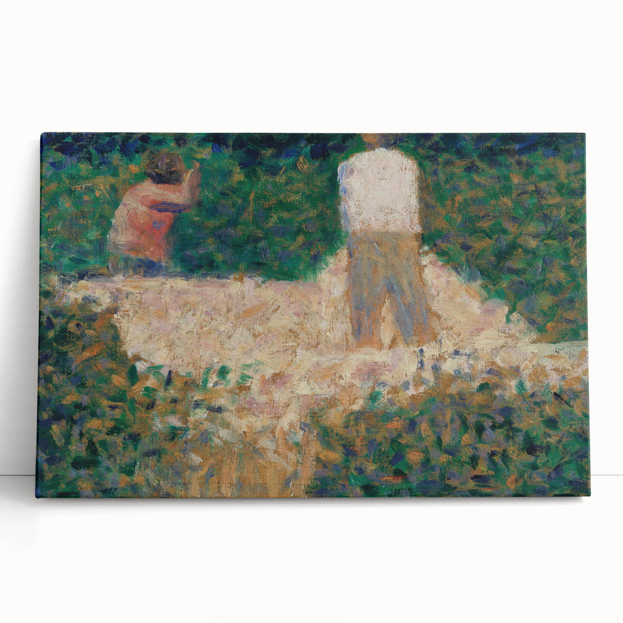 Impressionist Landscape Art – Two Stonebreakers by Georges Seurat