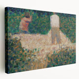 Impressionist Landscape Art – Two Stonebreakers by Georges Seurat