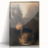 Saint George and the Dragon Modern Wall Art – Mystical Minimalist Decor