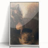 Saint George and the Dragon Modern Wall Art – Mystical Minimalist Decor