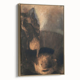 Saint George and the Dragon Modern Wall Art – Mystical Minimalist Decor