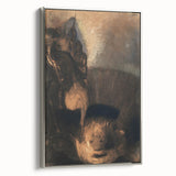 Saint George and the Dragon Modern Wall Art – Mystical Minimalist Decor