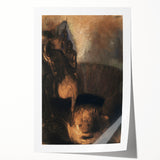 Saint George and the Dragon Modern Wall Art – Mystical Minimalist Decor