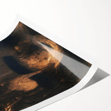 Saint George and the Dragon Modern Wall Art – Mystical Minimalist Decor