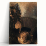 Saint George and the Dragon Modern Wall Art – Mystical Minimalist Decor