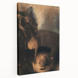 Saint George and the Dragon Modern Wall Art – Mystical Minimalist Decor