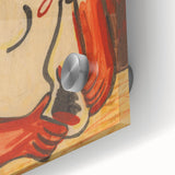 Sitting Woman Modern Wall Art – Bold Abstract Decor