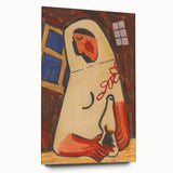 Sitting Woman Modern Wall Art – Bold Abstract Decor