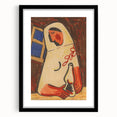 Sitting Woman Modern Wall Art – Bold Abstract Decor