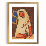 Sitting Woman Modern Wall Art – Bold Abstract Decor