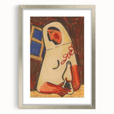 Sitting Woman Modern Wall Art – Bold Abstract Decor