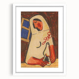 Sitting Woman Modern Wall Art – Bold Abstract Decor