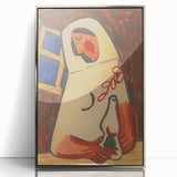 Sitting Woman Modern Wall Art – Bold Abstract Decor