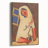 Sitting Woman Modern Wall Art – Bold Abstract Decor