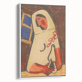 Sitting Woman Modern Wall Art – Bold Abstract Decor