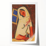 Sitting Woman Modern Wall Art – Bold Abstract Decor